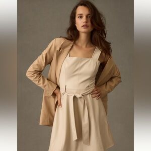 NWT Shoshanna Atticus Faux-Leather Minidress, 8